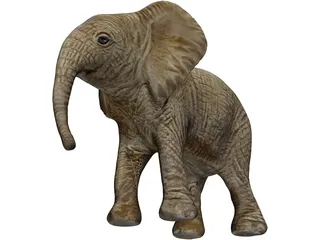 Elephant 3D Model preview