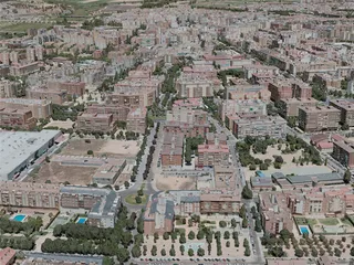 Badajoz City, Spain (2020) 3D Model preview