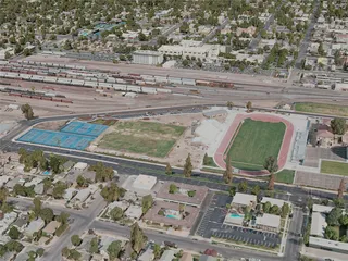 Bakersfield City, USA (2020) 3D Model preview