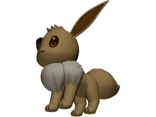 Pokemon Eevee 3D Model preview