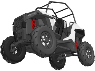 Polaris UTV Buggy 3D Model preview