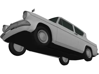Ford Anglia (1967) 3D Model preview