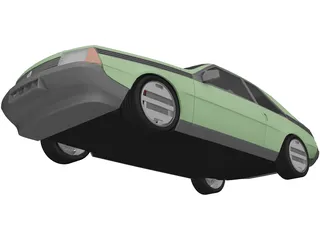 Renault Fuego (1980) 3D Model preview