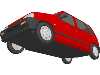 Daewoo Tico (1993) 3D Model preview