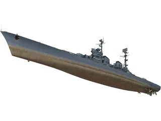 Stalingrad Battlecruiser 3D Model preview