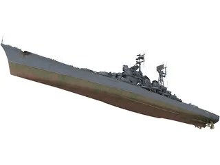 Moskva Russian Cruiser 3D Model preview