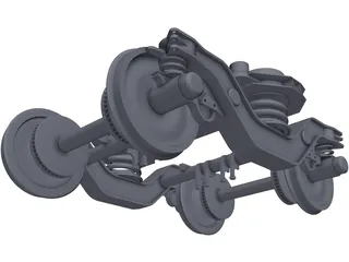 Alstom Bogie 3D Model preview