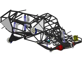 Prerunner Chassis 3D Model preview