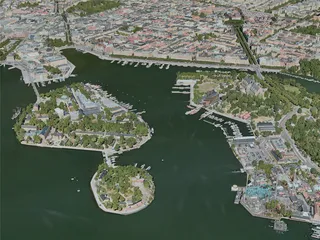 Stockholm City, Sweden (2020) 3D Model preview