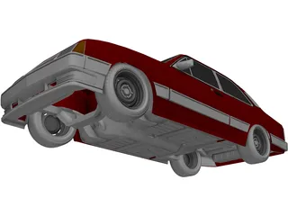 Chevrolet Chevette (1988) 3D Model preview