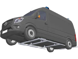 Mercedes-Benz Sprinter RTK7 3D Model preview