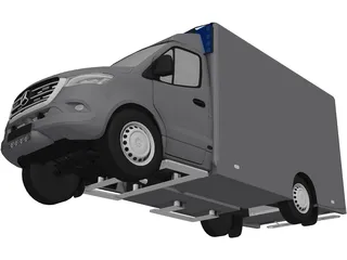 Mercedes-Benz Ambulance 3D Model preview