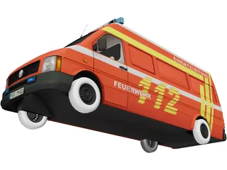 Feuerwehr ELW 3D Model preview