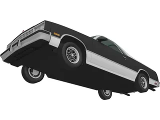 Chevrolet El Camino (1982) 3D Model preview