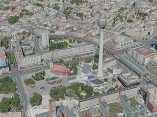 Berlin City, Germany (2020) 3D Model preview