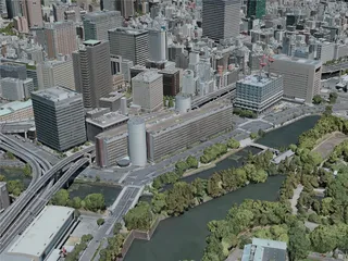 Tokyo City, Japan (2020) 3D Model preview