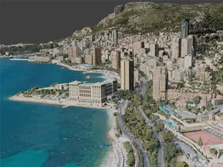 Monaco City, Monaco (2020) 3D Model preview