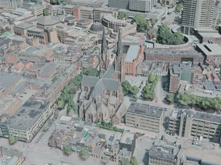 Eindhoven City, Netherlands (2020) 3D Model preview