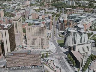Birmingham City, UK (2020) 3D Model preview
