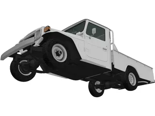 Toyota Land Cruiser Pickup (1979) 3D Model preview