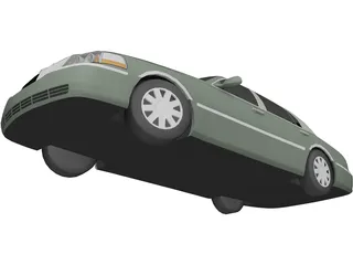 Lincoln Town Car Presidential (2008) 3D Model preview