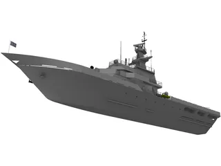 HMS Clyde (P257) 3D Model preview