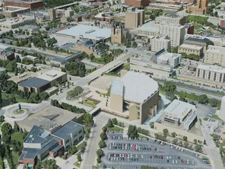 Akron City, USA (2020) 3D Model preview