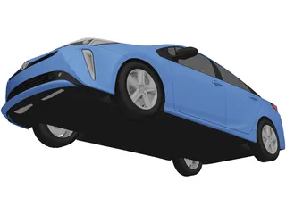 Toyota Prius TE (2019) 3D Model preview