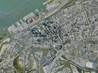 Cleveland City, OH, USA (2020) 3D Model preview
