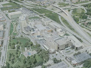 Columbus City, OH, USA (2020) 3D Model preview