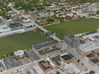 Green Bay City, USA (2020) 3D Model preview