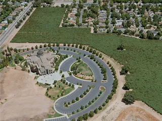 Modesto City, USA (2020) 3D Model preview