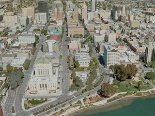Oakland City, USA (2020) 3D Model preview
