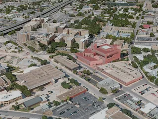 San Antonio City, USA (2020) 3D Model preview
