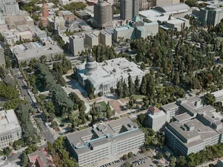 Sacramento City, USA (2020) 3D Model preview