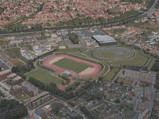 Bruges City, Belgium (2020) 3D Model preview