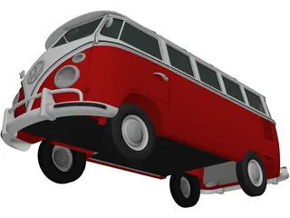 Volkswagen Transporter T1 (1950) 3D Model preview