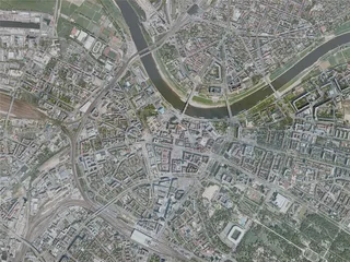 Dresden City, Germany (2020) 3D Model preview