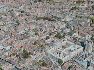 Ghent City, Belgium (2020) 3D Model preview