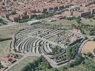 Gijon City, Spain (2020) 3D Model preview