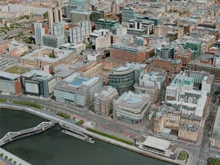 Glasgow City, UK (2020) 3D Model preview