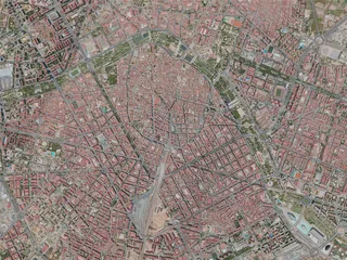 Valencia City, Spain (2020) 3D Model preview