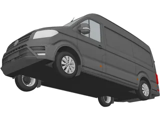 Volkswagen Crafter (2017) 3D Model preview