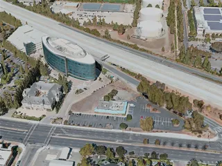 Cupertino City, USA (2020) 3D Model preview