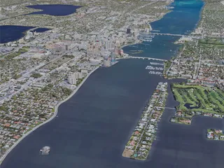 West Palm Beach City, FL, USA (2021) 3D Model preview
