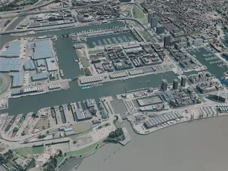 Antwerp City, Belgium (2020) 3D Model preview