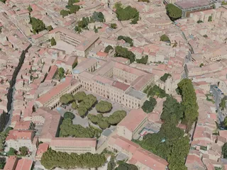 Avignon City, France (2020) 3D Model preview