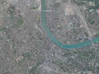 Basel City, Switzerland (2020) 3D Model preview