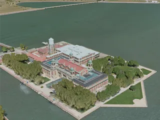 New York City, Governors Island, USA (2020) 3D Model preview