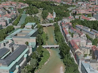 Munich City, Germany (2020) 3D Model preview